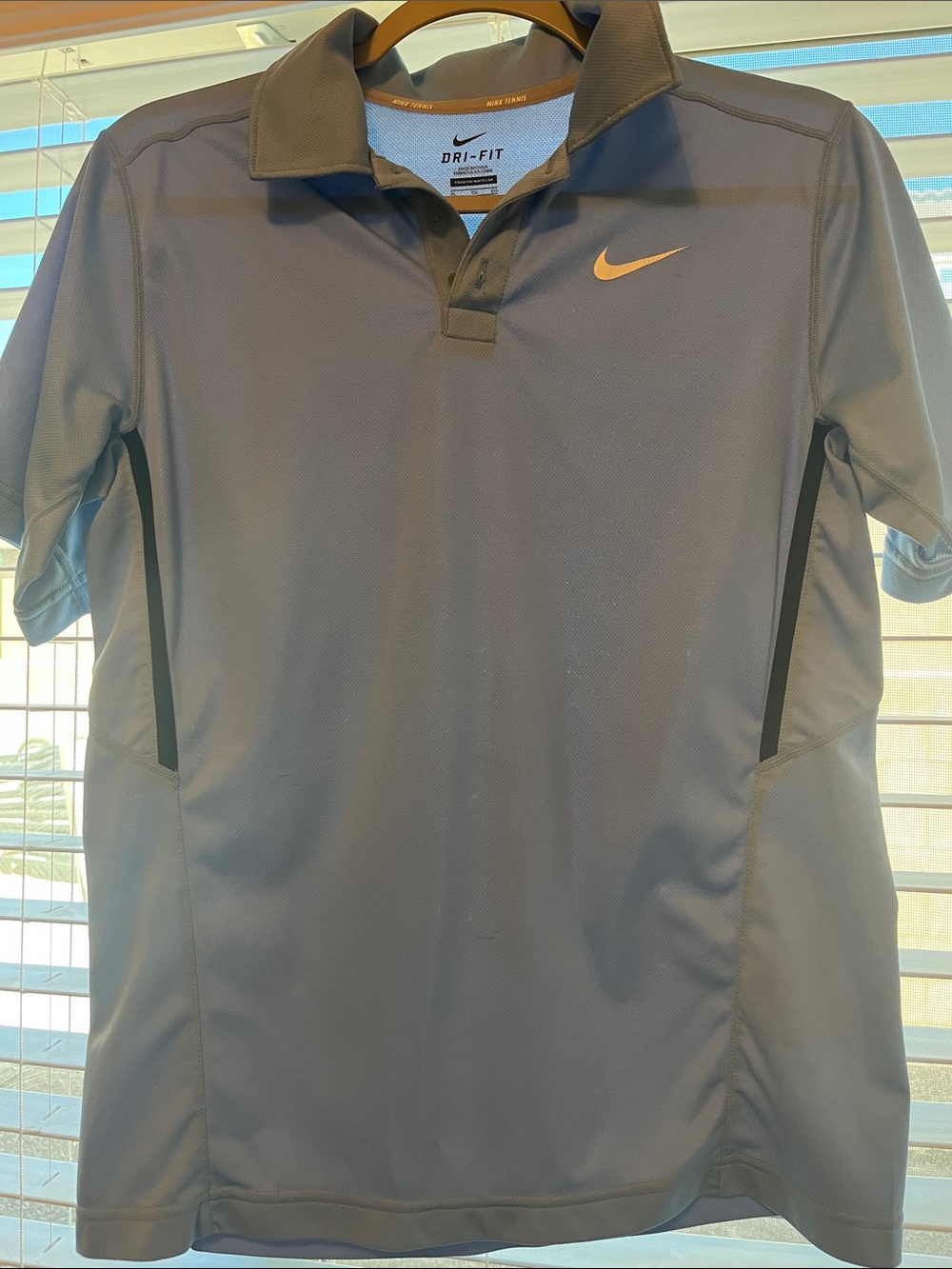 Nike blue polo shirts  with Accents and Swoosh bundle of 2